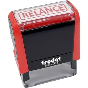 Trodat tampon encreur formule RELANCE 4912 X-Print encrage automatique rechargeable Encre rouge Format de l’impression 45 x 16 mm Idéal pour les documents officiels et administratifs - Publicité Trodat tampon encreur formule RELANCE 4912 X-Print encrage automatique rechargeable Encre rouge Format de l’impression 45 x 16 mm Idéal pour les documents officiels et administratifs - Publicité