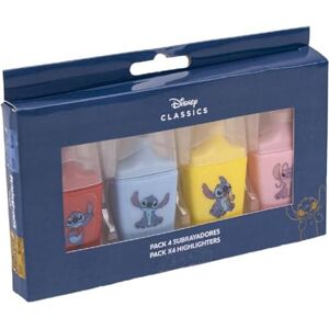 CERDÁ LIFE'S LITTLE MOMENTS Lot de 4 Surligneurs Stitch Format Mini en Rouge, Bleu, Jaune et Vert avec Dessins Film Disney en Plastique ABS Produit Original Conçu en Espagne - Publicité CERDÁ LIFE'S LITTLE MOMENTS Lot de 4 Surligneurs Stitch Format Mini en Rouge, Bleu, Jaune et Vert avec Dessins Film Disney en Plastique ABS Produit Original Conçu en Espagne - Publicité