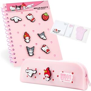 Hello Kitty Set Papeterie Fille, Carnet de Notes Personnalisable A5 et Trousse Kawai avec Épingles de Personnage Cadeau Anime - Publicité Hello Kitty Set Papeterie Fille, Carnet de Notes Personnalisable A5 et Trousse Kawai avec Épingles de Personnage Cadeau Anime - Publicité