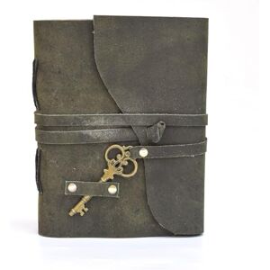 OVERDOSE Deckle Green avec journaux en cuir à clé Journal en cuir vintage Journal de voyage d'écriture de croquis Carnet de croquis Livre des ombres 5X7 pouces 12x17 cm - Publicité OVERDOSE Deckle Green avec journaux en cuir à clé Journal en cuir vintage Journal de voyage d'écriture de croquis Carnet de croquis Livre des ombres 5X7 pouces 12x17 cm - Publicité