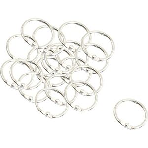 uxcell sourcingmap Scrapbooking en métal Bague à anneaux, 25 mm, 20 pièces, Argenté - Publicité uxcell sourcingmap Scrapbooking en métal Bague à anneaux, 25 mm, 20 pièces, Argenté - Publicité