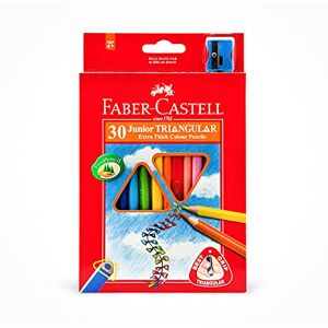 Faber-Castell 116530 Crayons de couleur triangulaires Jumbo, 30 crayons de couleur dans un étui en carton, pour enfants et adultes - Publicité Faber-Castell 116530 Crayons de couleur triangulaires Jumbo, 30 crayons de couleur dans un étui en carton, pour enfants et adultes - Publicité