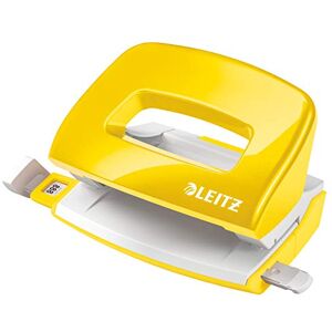 Leitz – Mini-Perforateur, 10 Feuilles, Réglette de Guidage avec Marquages des Formats, Métal, Petit Format, pour École Travail Bureau, Jaune WOW, 50601016 - Publicité Leitz – Mini-Perforateur, 10 Feuilles, Réglette de Guidage avec Marquages des Formats, Métal, Petit Format, pour École Travail Bureau, Jaune WOW, 50601016 - Publicité