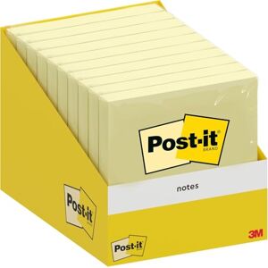 Post-It Notes Autocollantes, Pack de 10 Blocs, 100 Feuilles par Bloc, 76 mm x 76 mm, Paquet de Carton, 100% PEFC Feuillets Adhésifs pour Prise de Notes, Listes de Tâches et Rappels - Publicité Post-It Notes Autocollantes, Pack de 10 Blocs, 100 Feuilles par Bloc, 76 mm x 76 mm, Paquet de Carton, 100% PEFC Feuillets Adhésifs pour Prise de Notes, Listes de Tâches et Rappels - Publicité