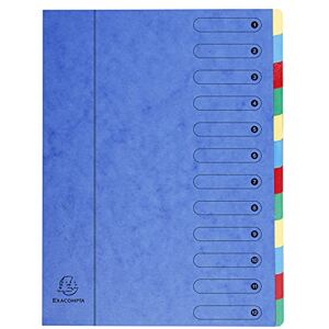Exacompta Réf. 5112E 1 trieur HARMONIKA sans élastiques et fenêtres imprimées couverture en carte lustrée dos extensible 12 compartiments pour A4 dim 24,5 x 32cm couleur bleu - Publicité Exacompta Réf. 5112E 1 trieur HARMONIKA sans élastiques et fenêtres imprimées couverture en carte lustrée dos extensible 12 compartiments pour A4 dim 24,5 x 32cm couleur bleu - Publicité
