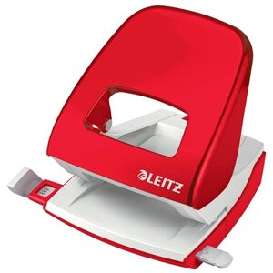Leitz – Perforateur, 30 Feuilles, Réglette de Guidage avec Marquages des Formats, Métal, Emballage Blister, pour École Travail Maison, Rouge WOW, 50082026 - Publicité Leitz – Perforateur, 30 Feuilles, Réglette de Guidage avec Marquages des Formats, Métal, Emballage Blister, pour École Travail Maison, Rouge WOW, 50082026 - Publicité