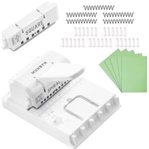 MUNBYN Relieuse Multifonction, Têtes De Perforation Interchangeables, Capacité De Perforation De Papier A4 70g, Adaptée Aux Planners, Carnets DIY Et Scrapbooks Aux Formats A4/A5/B5 – Blanc - Publicité MUNBYN Relieuse Multifonction, Têtes De Perforation Interchangeables, Capacité De Perforation De Papier A4 70g, Adaptée Aux Planners, Carnets DIY Et Scrapbooks Aux Formats A4/A5/B5 – Blanc - Publicité