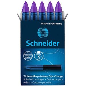 Schneider 185408 Cartouche pour stylo roller One Change (indélébile, non effaçable) Lot de 5, Violet - Publicité Schneider 185408 Cartouche pour stylo roller One Change (indélébile, non effaçable) Lot de 5, Violet - Publicité