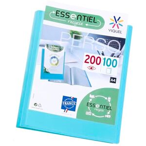 Viquel Porte vues A4 200 vues ESSENTIEL Porte documents personnalisable Fabriqué en France 100 Pochettes de qualité lisse Bleu turquoise - Publicité Viquel Porte vues A4 200 vues ESSENTIEL Porte documents personnalisable Fabriqué en France 100 Pochettes de qualité lisse Bleu turquoise - Publicité