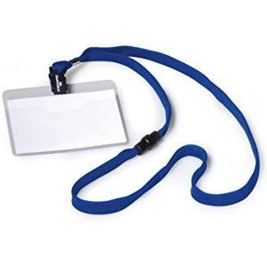 Durable 813907 Pochette Porte-badge Universel avec Lacet Textile Bleu pour Insertion Format 60 x 90 mm Plastique Résistant Transparent Boîte de 10 - Publicité Durable 813907 Pochette Porte-badge Universel avec Lacet Textile Bleu pour Insertion Format 60 x 90 mm Plastique Résistant Transparent Boîte de 10 - Publicité