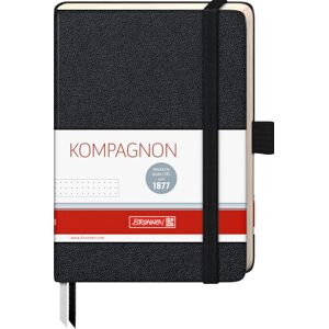 BRUNNEN 105521905 Kompagnon Carnet de notes à couverture rigide Noir Format classique 9,5 x 12,8 cm 192 pages - Publicité BRUNNEN 105521905 Kompagnon Carnet de notes à couverture rigide Noir Format classique 9,5 x 12,8 cm 192 pages - Publicité