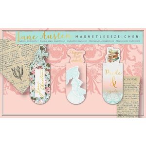 moses . libri_x Marque-page magnétique Jane Austen – Marqueur de page pratique au design vintage romantique avec finition en feuille d'or, idéal pour les fans de livres et les lecteurs - Publicité moses . libri_x Marque-page magnétique Jane Austen – Marqueur de page pratique au design vintage romantique avec finition en feuille d'or, idéal pour les fans de livres et les lecteurs - Publicité