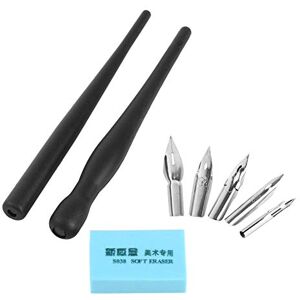 Yosoo Nib Pens, Porte-Plume avec Plumes en Acier Inoxydable, Absorption d'Encre Optimisée et 5 Pointes Interchangeables pour Manga, Illustration et Calligraphie - Publicité Yosoo Nib Pens, Porte-Plume avec Plumes en Acier Inoxydable, Absorption d'Encre Optimisée et 5 Pointes Interchangeables pour Manga, Illustration et Calligraphie - Publicité