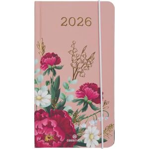 Oberthur 1 Agenda Semainier de Poche GIVERNY De Janvier 2026 à Décembre 2026 Format 9,5 x 17 cm Visuel Fleurs Coloris Rose 2 Langues - Publicité Oberthur 1 Agenda Semainier de Poche GIVERNY De Janvier 2026 à Décembre 2026 Format 9,5 x 17 cm Visuel Fleurs Coloris Rose 2 Langues - Publicité