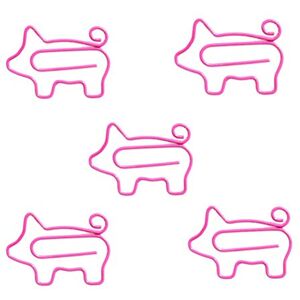 LOMENTICS Lot de 10 trombones roses en forme de cochon pour bureau, école, maison - Publicité LOMENTICS Lot de 10 trombones roses en forme de cochon pour bureau, école, maison - Publicité