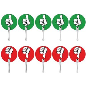 Xanorrg 10 PCS/Set Classroom Vote Paddle True False Paddle Thumb Up Thumbs Down Risque Pagnid Paddles OUI PAS PADDLES - Publicité Xanorrg 10 PCS/Set Classroom Vote Paddle True False Paddle Thumb Up Thumbs Down Risque Pagnid Paddles OUI PAS PADDLES - Publicité