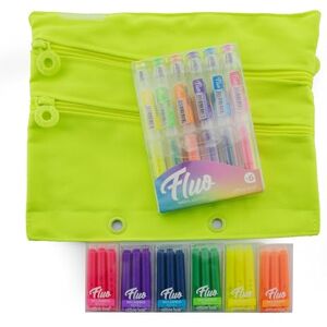 office box , Pack de surligneurs rechargeables fluorescents Fluo, le marqueur écologique avec l'encre la plus solide, fluide et surprenante, idéal pour trousse (Fluo Pack 6 + 6 recharges) - Publicité office box , Pack de surligneurs rechargeables fluorescents Fluo, le marqueur écologique avec l'encre la plus solide, fluide et surprenante, idéal pour trousse (Fluo Pack 6 + 6 recharges) - Publicité