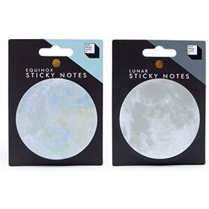Good Design Works Bloc de notes adhésives en forme de planète et de lune - Publicité Good Design Works Bloc de notes adhésives en forme de planète et de lune - Publicité