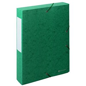 Exacompta Réf. 50913E 10 boites de classement avec élastiques Scotten en carte lustrée gaufrée 600g/m2 dos 6 cm dimensions 25 x 33 cm pour documents A4 couleur vert livrées montées - Publicité Exacompta Réf. 50913E 10 boites de classement avec élastiques Scotten en carte lustrée gaufrée 600g/m2 dos 6 cm dimensions 25 x 33 cm pour documents A4 couleur vert livrées montées - Publicité