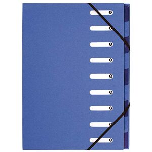 Exacompta Réf. 52982E 1 trieur HARMONIKA Forever avec élastiques et fenêtres découpées couverture rigide en papier recyclé dos extensible 9 compartiments pour A4 couleur bleu clair - Publicité Exacompta Réf. 52982E 1 trieur HARMONIKA Forever avec élastiques et fenêtres découpées couverture rigide en papier recyclé dos extensible 9 compartiments pour A4 couleur bleu clair - Publicité