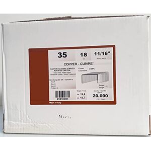 CATOCCI MACCHINE Lot de 20 000 agrafes pour carton 35 – 18 pièces - Publicité CATOCCI MACCHINE Lot de 20 000 agrafes pour carton 35 – 18 pièces - Publicité