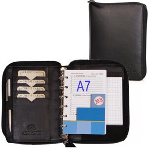 ALMADIH organiseur A7 en cuir, calendrier 2025 + bloc-notes inclus, noir – Agenda personnel Portefolio Porte documents Chemise de dossier Carnet Conférencier Semainier trieur Portfolio zip - Publicité ALMADIH organiseur A7 en cuir, calendrier 2025 + bloc-notes inclus, noir – Agenda personnel Portefolio Porte documents Chemise de dossier Carnet Conférencier Semainier trieur Portfolio zip - Publicité