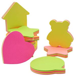whatUneed Notes autocollantes, pense-bête amovible autocollant auto-adhésif de couleur vive-Per Pack 8 formes différentes à l'intérieur-100 feuilles par bloc-Per Pad 5 Couleur-76mm x 76 mm - Publicité whatUneed Notes autocollantes, pense-bête amovible autocollant auto-adhésif de couleur vive-Per Pack 8 formes différentes à l'intérieur-100 feuilles par bloc-Per Pad 5 Couleur-76mm x 76 mm - Publicité