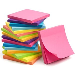 DESPOINA Post It Bloc Note, 16 Blocs 76 x 76 mm (55 Feuillets/Pad), Notes Sticky 6 Couleurs Vives, Note Autocollante à Forte Adhérence, 880 Feuillets - Publicité DESPOINA Post It Bloc Note, 16 Blocs 76 x 76 mm (55 Feuillets/Pad), Notes Sticky 6 Couleurs Vives, Note Autocollante à Forte Adhérence, 880 Feuillets - Publicité