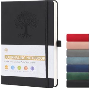ztowoto Doublé Carnet De Notes A5 Couverture Rigide, éPais Journal Intime Adulte Cuir PU 192 Feuilles, 8.3 X 5.8 '' Carnet A5 Avec Boucle De Stylo, Lien éLastique Pour Le Travail, éTude (Noir) - Publicité ztowoto Doublé Carnet De Notes A5 Couverture Rigide, éPais Journal Intime Adulte Cuir PU 192 Feuilles, 8.3 X 5.8 '' Carnet A5 Avec Boucle De Stylo, Lien éLastique Pour Le Travail, éTude (Noir) - Publicité