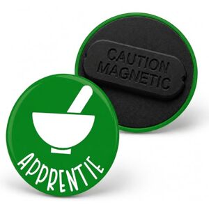 Badgmania Badge Magnétique 3.8cm Apprentie Préparatrice en Pharmacie Mortier Blanc Fond Vert Identifiant Pharmacie - Publicité Badgmania Badge Magnétique 3.8cm Apprentie Préparatrice en Pharmacie Mortier Blanc Fond Vert Identifiant Pharmacie - Publicité