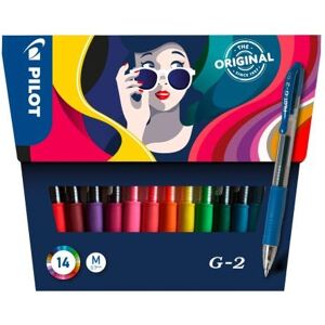 PILOT Stylo roller G2 rétractable pointe 0,7 mm Pochette de 14 - Publicité PILOT Stylo roller G2 rétractable pointe 0,7 mm Pochette de 14 - Publicité