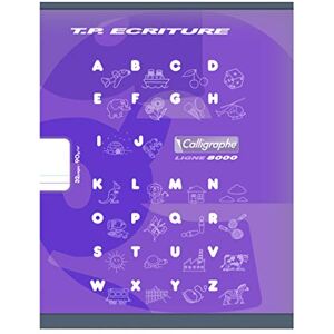 Calligraphe 108503C Un Cahier de Travaux Pratiques Violet (une Marque de Clairefontaine) 17x22cm 32 Pages Double Ligne 5 mm et Unies Blanches Papier Blanc 90g Couverture Carte Offset - Publicité