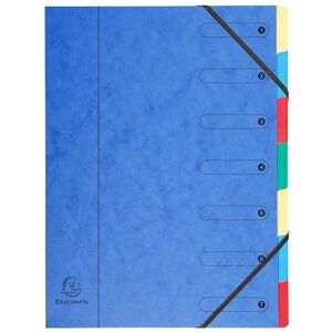 Exacompta Réf. 5207E Carton de 8 trieurs HARMONIKA avec élastiques et fenêtres imprimées couverture en carte lustrée dos extensible 7 compartiments pour A4 dim 24,5 x 32 cm assorties - Publicité Exacompta Réf. 5207E Carton de 8 trieurs HARMONIKA avec élastiques et fenêtres imprimées couverture en carte lustrée dos extensible 7 compartiments pour A4 dim 24,5 x 32 cm assorties - Publicité