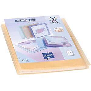 Viquel Protège documents personnalisable Reliure Format A4 Porte vues 120 Vues (60 pochettes) Propysoft Pochettes transparentes et lisses Orange translucide - Publicité Viquel Protège documents personnalisable Reliure Format A4 Porte vues 120 Vues (60 pochettes) Propysoft Pochettes transparentes et lisses Orange translucide - Publicité