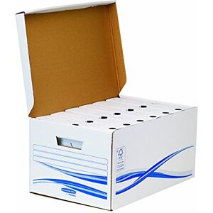 Fellowes BANKERS BOX Bundle Basic Carton de Rangement A4 Blanc 1 Conteneur Maxi Et 6 Boites d'Archives dos de 80mm - Publicité Fellowes BANKERS BOX Bundle Basic Carton de Rangement A4 Blanc 1 Conteneur Maxi Et 6 Boites d'Archives dos de 80mm - Publicité