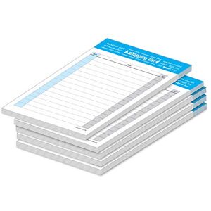 PRICARO Shopping List Typo, magnétique, bleu, A6, 50 feuilles, 5 pièces - Publicité PRICARO Shopping List Typo, magnétique, bleu, A6, 50 feuilles, 5 pièces - Publicité