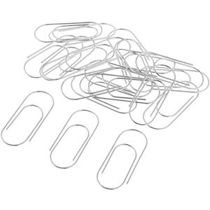 Pleayietoopiatiey Lot de 20 grands trombones en métal pour marque-pages Argent - Publicité Pleayietoopiatiey Lot de 20 grands trombones en métal pour marque-pages Argent - Publicité