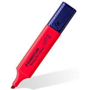Staedtler Textsurfer Classic, Surligneurs rouge pur de haute qualité, Boîte de 10 surligneurs rouges, 364 C-200 VE - Publicité Staedtler Textsurfer Classic, Surligneurs rouge pur de haute qualité, Boîte de 10 surligneurs rouges, 364 C-200 VE - Publicité