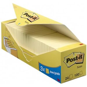 Post-It Notes Autocollantes, Jaune, Pack Promotionnel, 21 Blocs + 3 GRATUITS, 76 mm x 76 mm, 100 Feuilles par Bloc, 100% PEFC Feuillets Adhésifs pour Prise de Notes, Listes de Tâches et Rappels - Publicité Post-It Notes Autocollantes, Jaune, Pack Promotionnel, 21 Blocs + 3 GRATUITS, 76 mm x 76 mm, 100 Feuilles par Bloc, 100% PEFC Feuillets Adhésifs pour Prise de Notes, Listes de Tâches et Rappels - Publicité