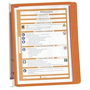 Durable Vario Wall 5 Système de Consultation, Orange - Publicité Durable Vario Wall 5 Système de Consultation, Orange - Publicité