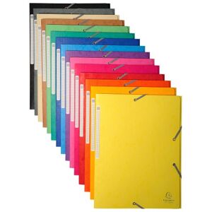 Exacompta Lot de 10 Chemises à élastiques Maxi capacity CL425g Nature Future A4 assortie aléatoire - Publicité Exacompta Lot de 10 Chemises à élastiques Maxi capacity CL425g Nature Future A4 assortie aléatoire - Publicité