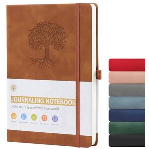ztowoto Doublé Carnet De Notes A5 Couverture Rigide, éPais Journal Intime Adulte Cuir PU 192 Feuilles, 8.3 X 5.8 '' Carnet A5 Avec Boucle De Stylo, Lien éLastique Pour Le Travail, éTude (Marron) - Publicité ztowoto Doublé Carnet De Notes A5 Couverture Rigide, éPais Journal Intime Adulte Cuir PU 192 Feuilles, 8.3 X 5.8 '' Carnet A5 Avec Boucle De Stylo, Lien éLastique Pour Le Travail, éTude (Marron) - Publicité