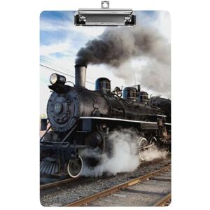 Zltegako Porte-bloc en forme de train noir avec trombones pour soins infirmiers, porte-documents - Publicité Zltegako Porte-bloc en forme de train noir avec trombones pour soins infirmiers, porte-documents - Publicité