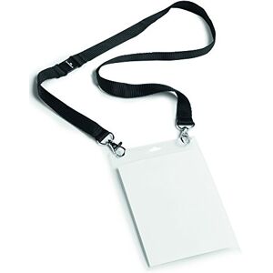 Durable 852501 Pochette Porte-badge Evènement avec Lacet Textile Duo Noir pour Insertion Format A6 148 x 105 mm Plastique Résistant Transparent Boîte de 10 - Publicité Durable 852501 Pochette Porte-badge Evènement avec Lacet Textile Duo Noir pour Insertion Format A6 148 x 105 mm Plastique Résistant Transparent Boîte de 10 - Publicité