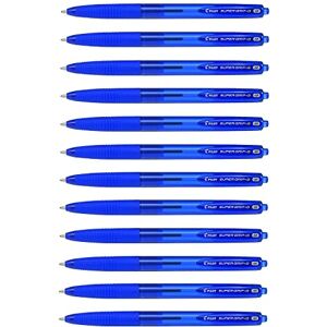 PILOT Super G – Pack de 12 stylos, couleur BLEU - Publicité PILOT Super G – Pack de 12 stylos, couleur BLEU - Publicité