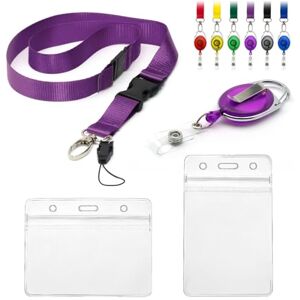 CKB LTD Lot de 4 Cordons avec Porte-Cartes Comprenant 1 Cordon de sécurité Amovible, 1 Clip YoYo rétractable, 2 Badges d'identification Transparents et étanches, Pochettes d'identité en Plastique dou - Publicité CKB LTD Lot de 4 Cordons avec Porte-Cartes Comprenant 1 Cordon de sécurité Amovible, 1 Clip YoYo rétractable, 2 Badges d'identification Transparents et étanches, Pochettes d'identité en Plastique dou - Publicité