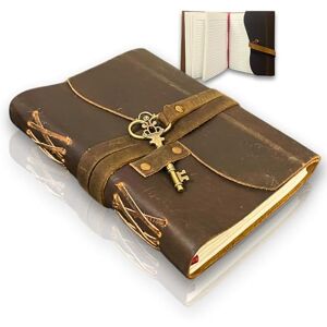 URBAN LEATHER B6 Reliure Cuir Vintage Carnet En Cuir Avec Clé En Laiton Pour Homme Et Femme Carnet De Croquis D'artiste Journal Intime Marron Cadeau De Voyage D'écriture Gothique Pages Lignées - Publicité URBAN LEATHER B6 Reliure Cuir Vintage Carnet En Cuir Avec Clé En Laiton Pour Homme Et Femme Carnet De Croquis D'artiste Journal Intime Marron Cadeau De Voyage D'écriture Gothique Pages Lignées - Publicité