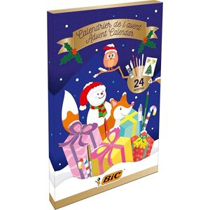 BIC Calendrier de l'Avent Papeterie 24 Produits d'Écriture, idée cadeaux pour enfants, Kit Papeterie pour DIY de Noël et Réaliser des Cartes de vœux en Famille - Publicité BIC Calendrier de l'Avent Papeterie 24 Produits d'Écriture, idée cadeaux pour enfants, Kit Papeterie pour DIY de Noël et Réaliser des Cartes de vœux en Famille - Publicité