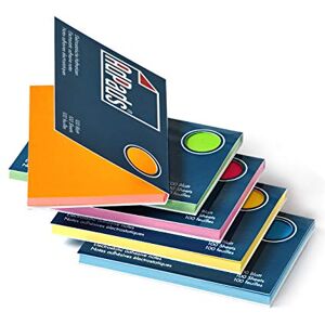 AdPads ® Lot de 500 feuilles de notes autocollantes électrostatiques 100 x 68 mm Multicolore Petites notes statiques Mobile et déplacable sur n'importe quelle surface - Publicité AdPads ® Lot de 500 feuilles de notes autocollantes électrostatiques 100 x 68 mm Multicolore Petites notes statiques Mobile et déplacable sur n'importe quelle surface - Publicité