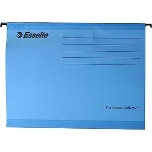 Esselte Cartella sospesa rinforzata, 90311, 25, Cartoncino rinforzato, Per formato A4, Blu, Portaetichette con etichette, cartoncino resistente 100% riciclato, 25 Pezzi - Publicité Esselte Cartella sospesa rinforzata, 90311, 25, Cartoncino rinforzato, Per formato A4, Blu, Portaetichette con etichette, cartoncino resistente 100% riciclato, 25 Pezzi - Publicité
